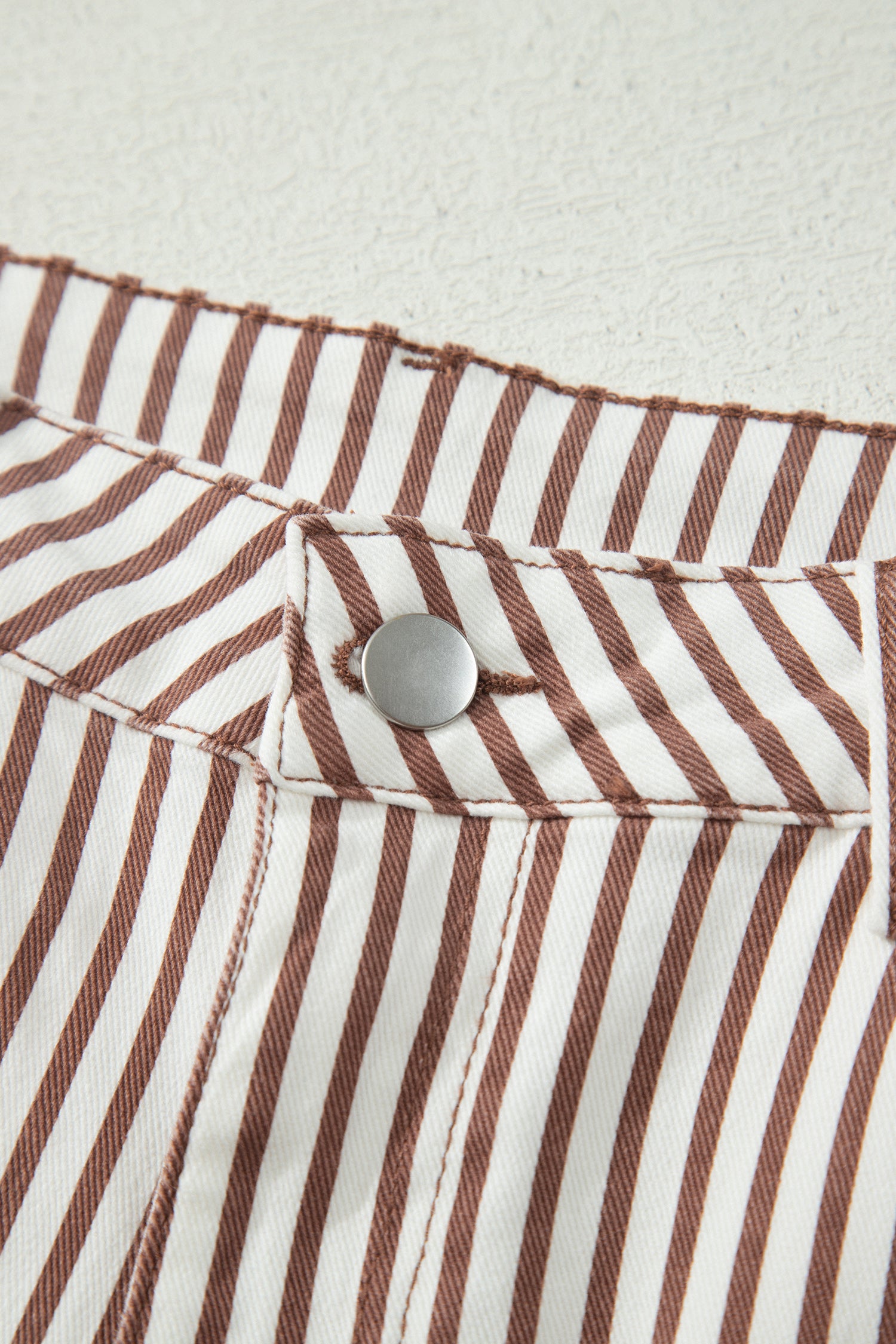 Sky Blue Stripe Casual Barrel Jeans