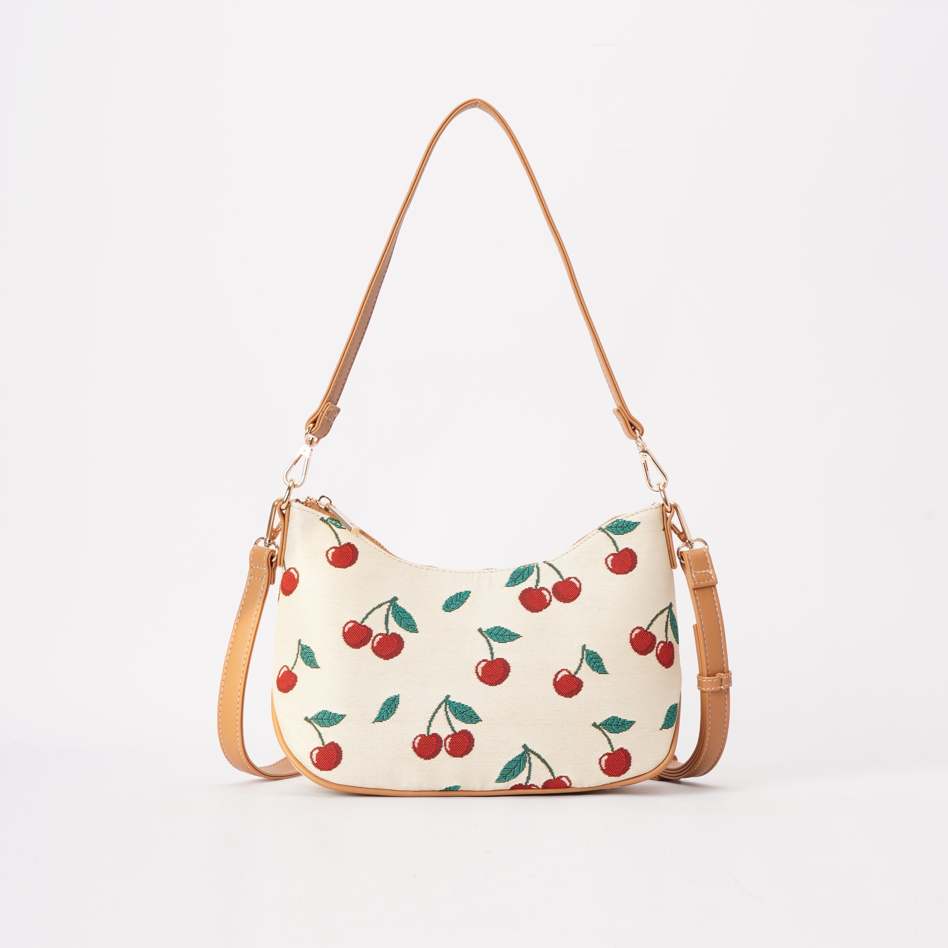 Signare London - Cherry Moon Handbag in Cream Backdrop