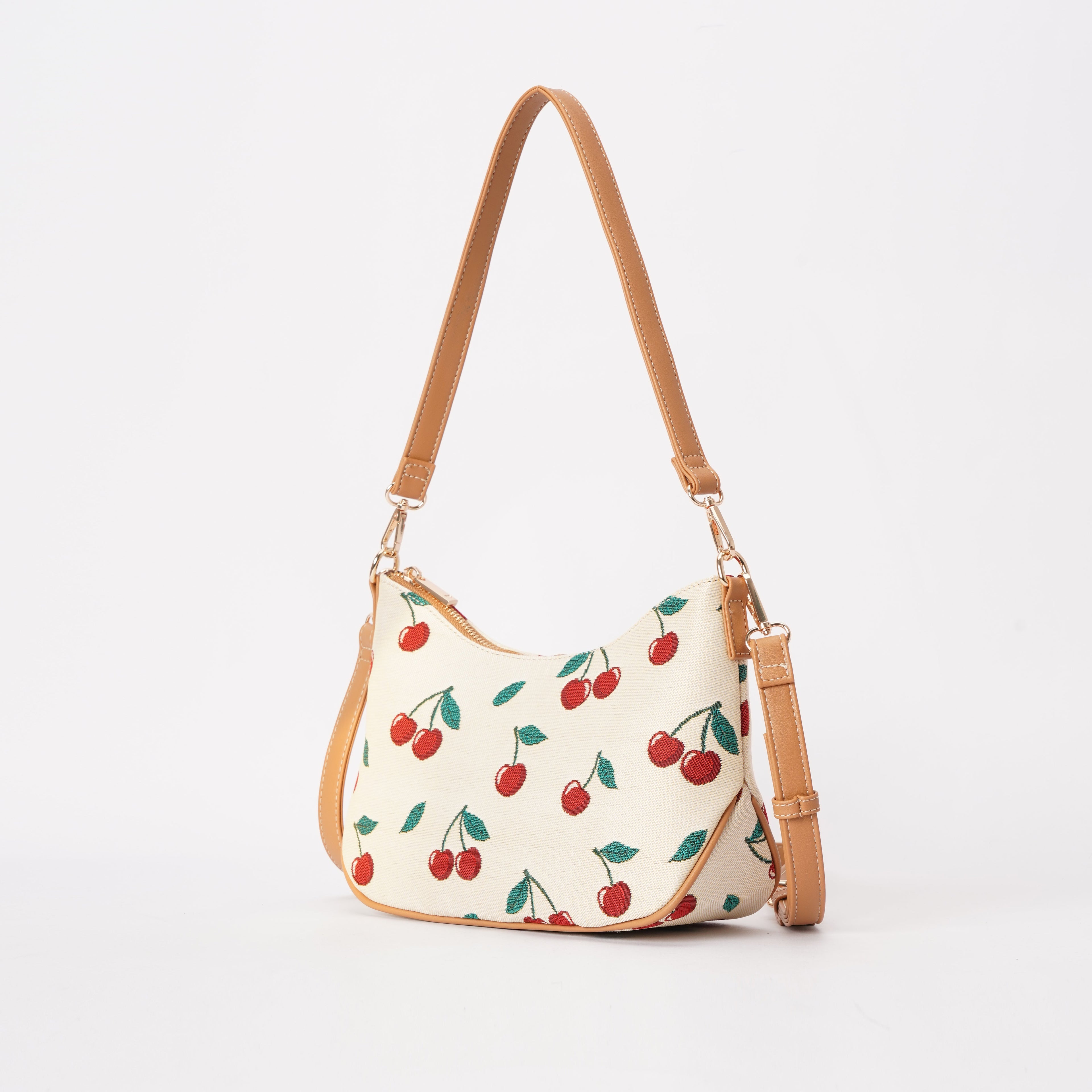 Signare London - Cherry Moon Handbag in Cream Backdrop