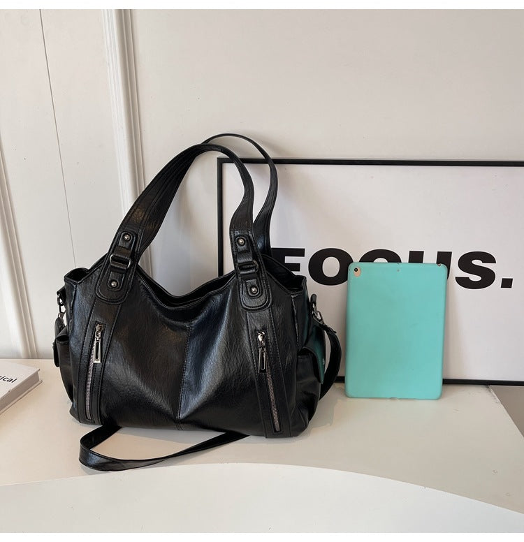 Single-Shoulder Crossbody Bag Large Capacity Tote Bag Women's Commuter Handbag