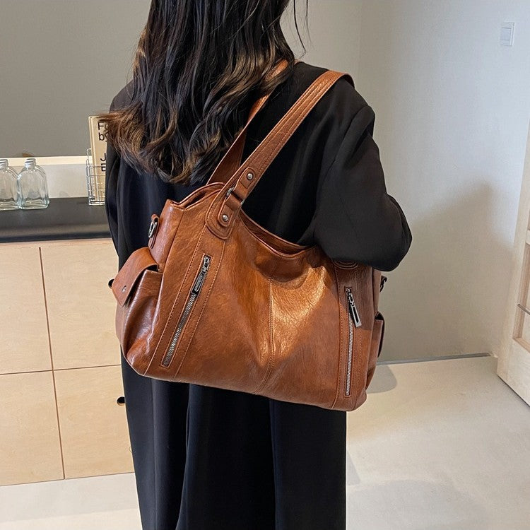 Single-Shoulder Crossbody Bag Large Capacity Tote Bag Women's Commuter Handbag