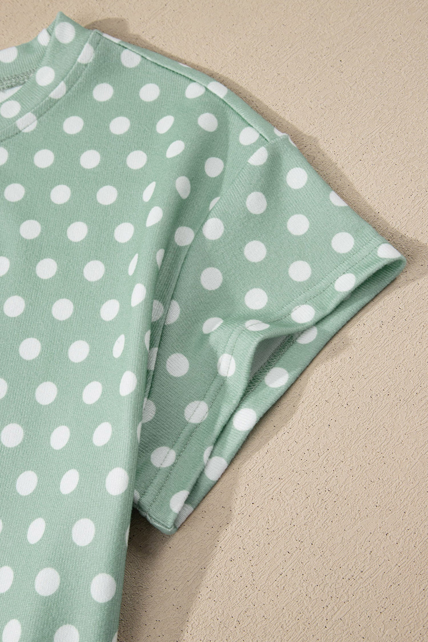 Brown Polka Dot Print Short Set