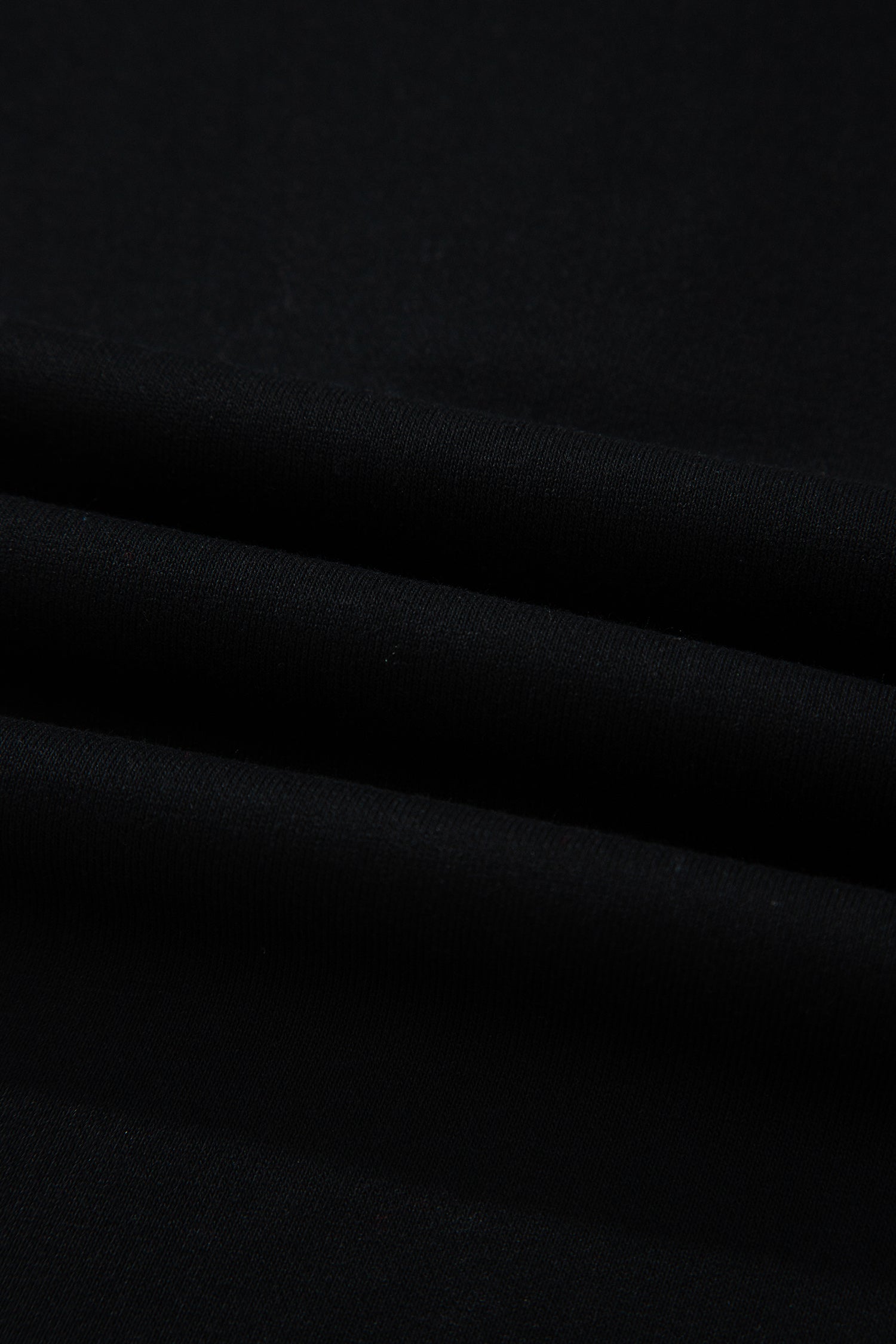 Black Color Block Denim Patchwork Button Polo Collar Short Sleeve Top